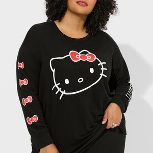 Torrid Hello Kitty Tunic Sweatshirt